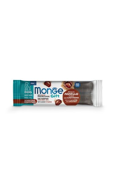 Monge Gift Dog Meat Bars – Sensitive Digestion – Ricco in Agnello Fresco con Castagne – Adult