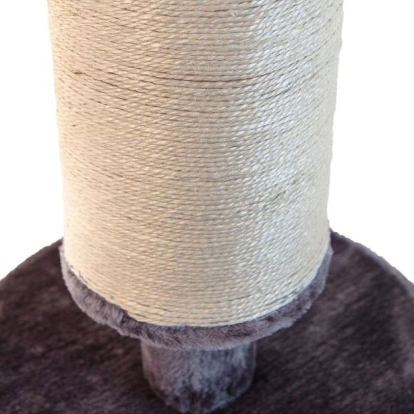 AqpetFriends Dublin Tiragraffi Rivestito In Peluche e Sisal Per Gatti 58cm Grigio