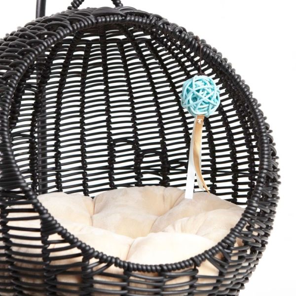 AqpetFriends Morfeo Cuccia Sospesa per Gatti di Alta Qualità e Design Elegante Nero