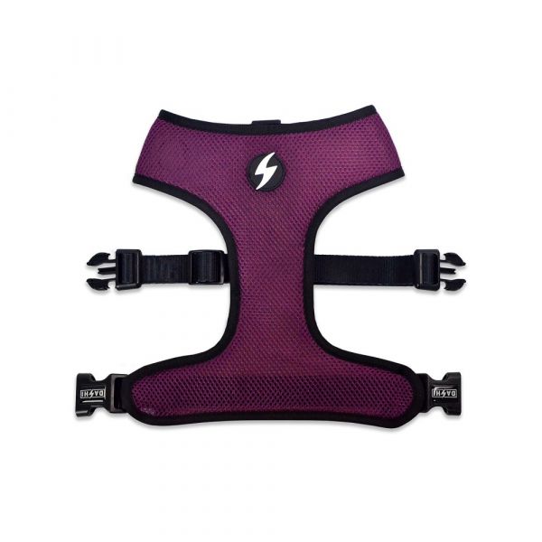 Dashi Neo Mesh Pettorina per cane modello STRIPES Purple e Black extra small