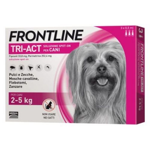 Frontline Cane Tri-Act Spot-On 3 Pipette 2-5 kg 