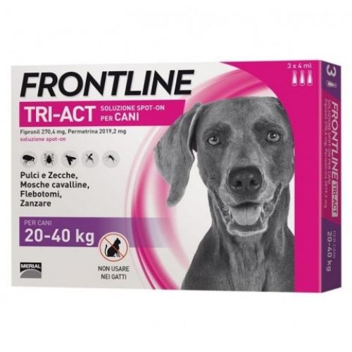 Frontline Cane Tri-Act Spot-On 3 Pipette 20-40 kg 
