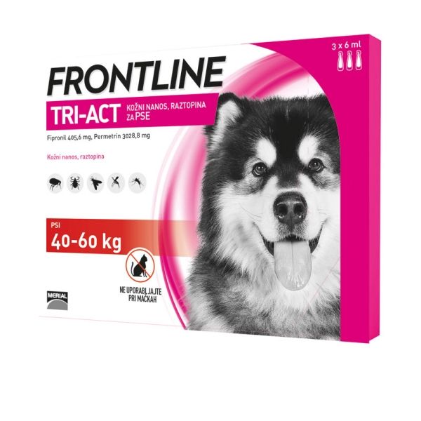 Frontline Cane Tri-Act Spot-On 3 Pipette 40-60 kg 