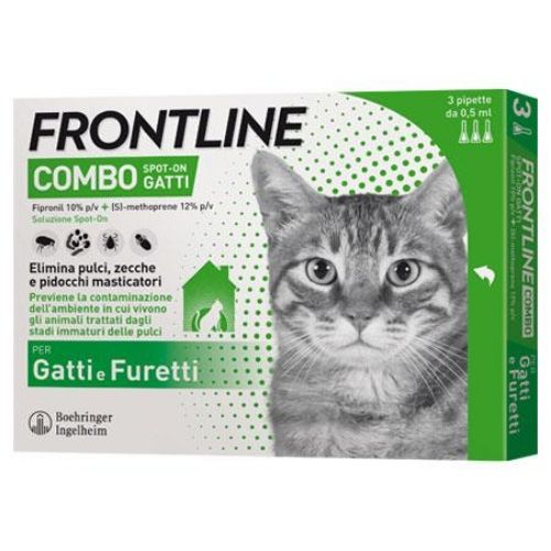 Frontline Gatto Combo Spot-On 3 Pipette Antiparassitario