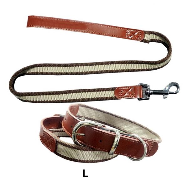 Also Parure Collare Corda e Similpelle L