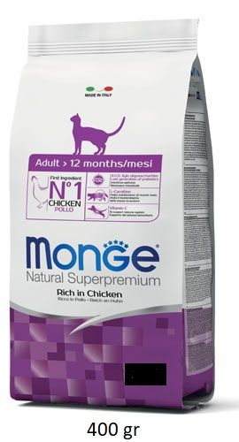 Monge Natural Superpremium Adult Ricco in Pollo 400gr