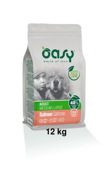 Oasy One Protein Secco Cane Adulto Medium/Large Salmone 12kg