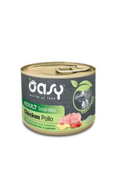 Oasy Grain Free Umido Cane Adulto Small/Mini Pollo 200g
