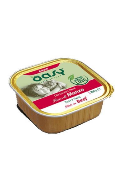 Oasy Delizioso Paté Umido Gatto Adulto Manzo 100g