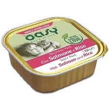 Oasy Delizioso Paté Umido Gatto Sterilizzato Salmone e Riso 100g
