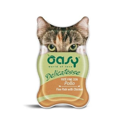 Oasy Umido Gatto Delicatesse Paté Fine Pollo 85g