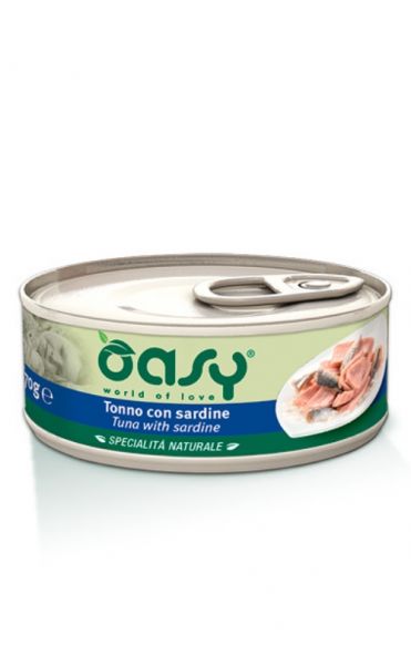 Oasy Specialità Naturale Umido Gatto Lattina Sardine 150g