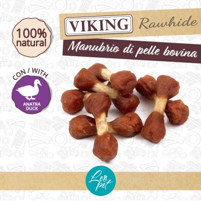 Leopet VIKING MANUBRIO DI PELLE BOVINA E ANATRA 80gr