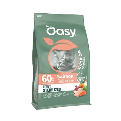 Oasy Dry Cat Superior ADULT STERILIZED SALMONE 6 kg