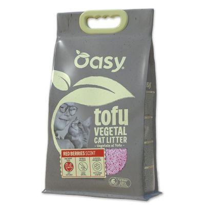 Oasy Lettiera Vegetale - TOFU RED BERRIES 6 Lt