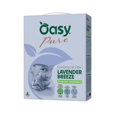 Oasy Lettiera Minerale Pure - LAVENDER BREEZE 6 Lt