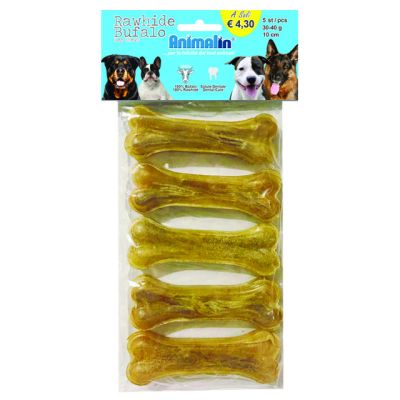 Also OSSO BUFALO PRESSATO PER CANI BUSTA DA 5 PZ.