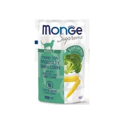 MONGE CAT SUPREME CON TONNO BROCCOLI CORIANDOLO 80 GR BUSTINA