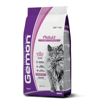 Gemon gatto - linea premium - adult - maiale e riso 2 kg