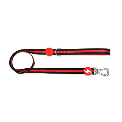 Dashi Leash Guinzagli per cane modello STRIPES Red e Black small