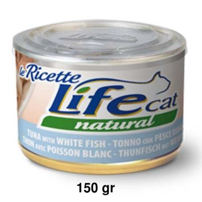 LifeCat Natural Tonno con Pesce Bianco 150gr