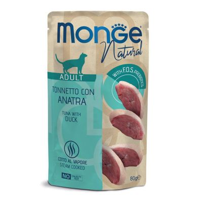 Monge Natural Superpremium Busta Gatto Tonnetto con Anatra 80g