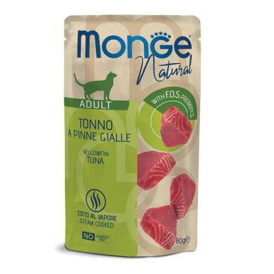 Monge Natural Superpremium Busta Gatto Tonno a Pinne Gialle 80g