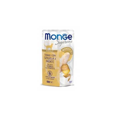 MONGE SUPREME ADULT TONNO CON SPIGOLA E PATATE 80 GR BUSTINA