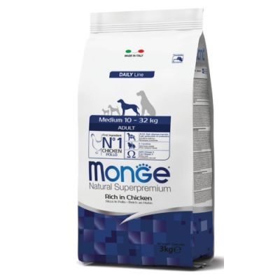 Monge Natural Superpremium Cane Adulto Medium Pollo 3kg