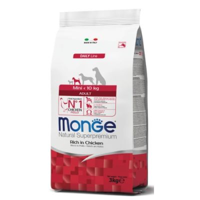 Monge Natural Superpremium Cane Adulto Mini Pollo 3kg