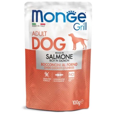 Monge Grill Busta Cane Adulto Salmone 100g