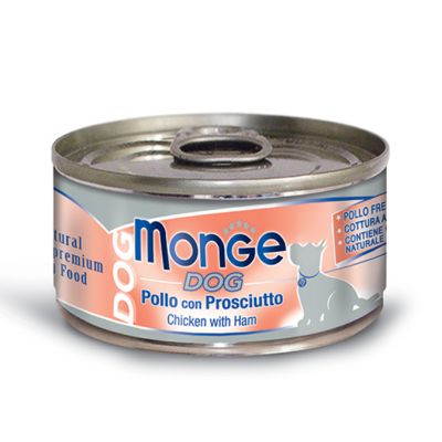 Monge Dog Natural  Pollo con Prosciutto 95 Gr