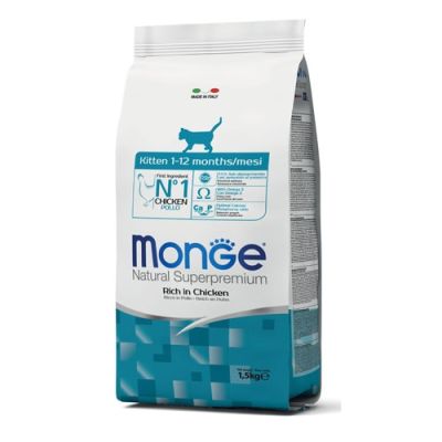Monge Natural Superpremium Gatto Kitten Pollo 1,5kg