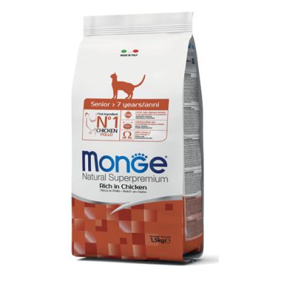Monge Natural Superpremium Senior Ricco in Pollo 1.5 kg