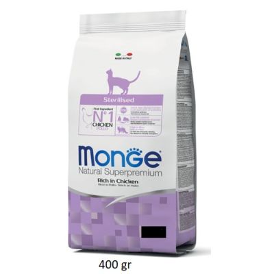 Monge Natural Superpremium Sterilised Ricco in Pollo 400gr
