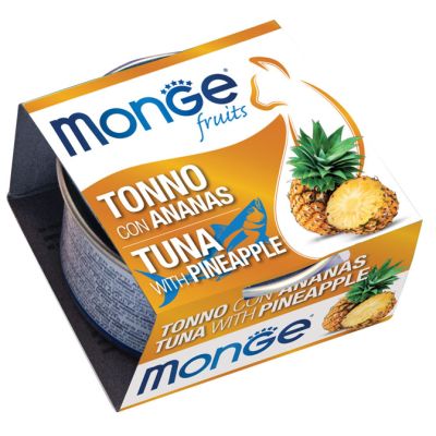Monge Fruits Gatto Adulto Pezzetti di Tonno con Ananas 80g