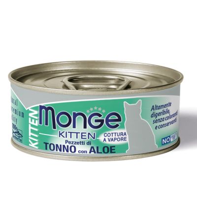 Monge Jelly Gatto Kitten Tonno con Aloe 80g
