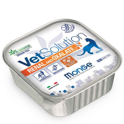 Monge VetSolution Vaschetta Gatto Renal&Oxalate 100g
