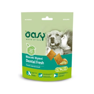 Oasy Cane Adulto Biscotti Ripieni Dental Fresh 70g