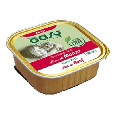 Oasy Delizioso Paté Umido Gatto Adulto Manzo 100g