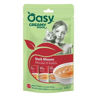 Oasy Gatto Creamy Snack Anatra 4x15g