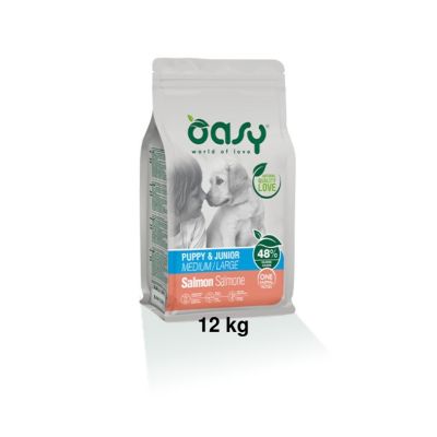 Oasy One Protein Secco Cane Puppy Medium/Large Salmone 12kg