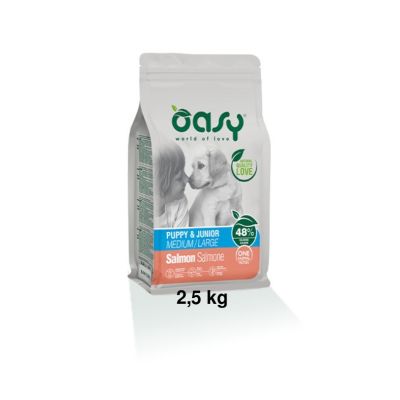 Oasy One Protein Secco Cane Puppy Medium/Large Salmone 2,5kg