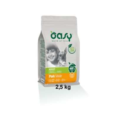 Oasy One Protein Secco Cane Adulto Small/Mini Maiale 2,5kg