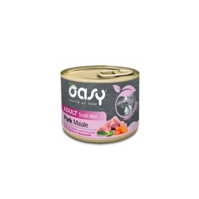 Oasy Grain Free Umido Cane Adulto Small/Mini Maiale 200g