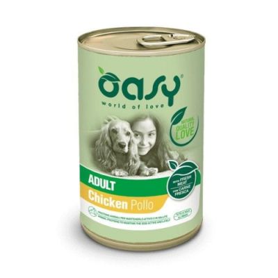 Oasy Lifestage Umido Cane Adulto Pollo 400g