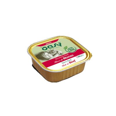 Oasy Delizioso Paté Umido Gatto Adulto Manzo 100g