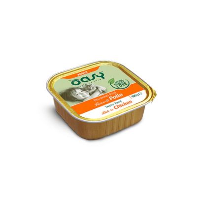 Oasy Delizioso Paté Umido Gatto Adulto Pollo 100g