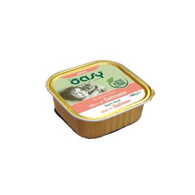 Oasy Delizioso Paté Umido Gatto Adulto Salmone 100g
