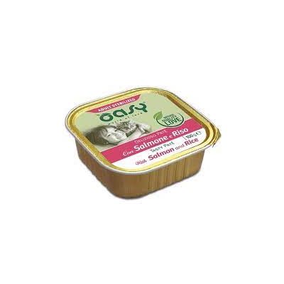Oasy Delizioso Paté Umido Gatto Sterilizzato Salmone e Riso 100g